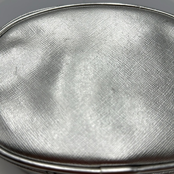 Vince Camuto Silver Cosmetic Bag 5”x 6” - Picture 12 of 13